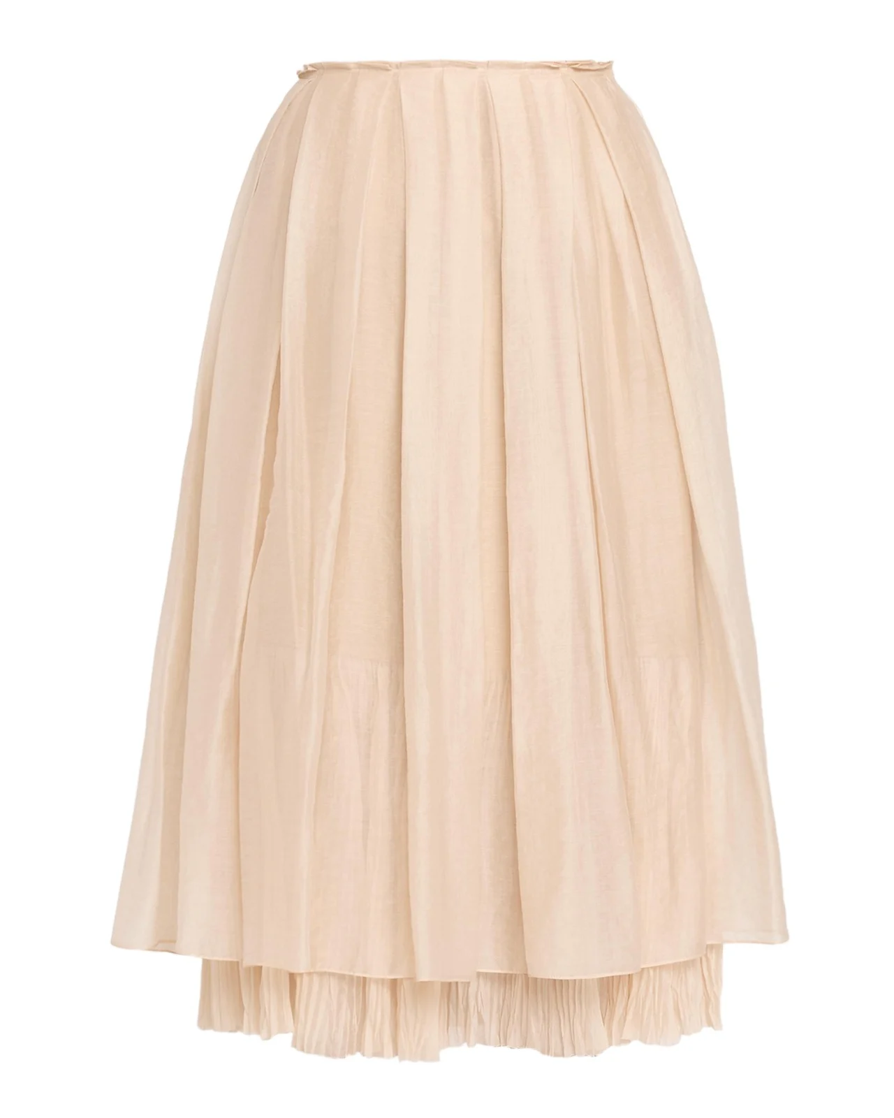 Vince Pleated Layered Skirt