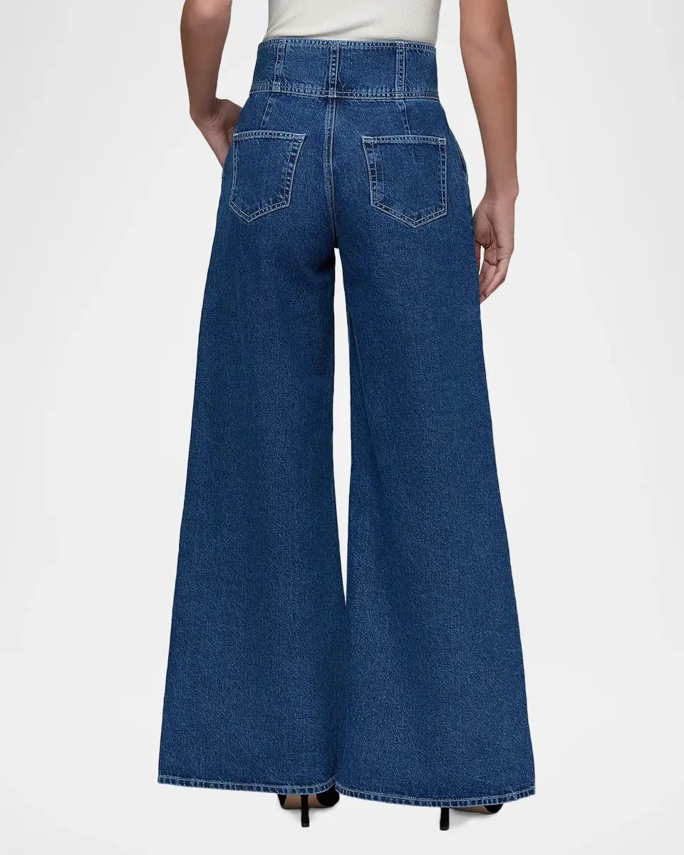 L'Agence Sonja Corseted Wide-Leg Jeans | Thumbnail 3 L'Agence Sonja Corseted Wide-Leg Jeans | Thumbnail 3