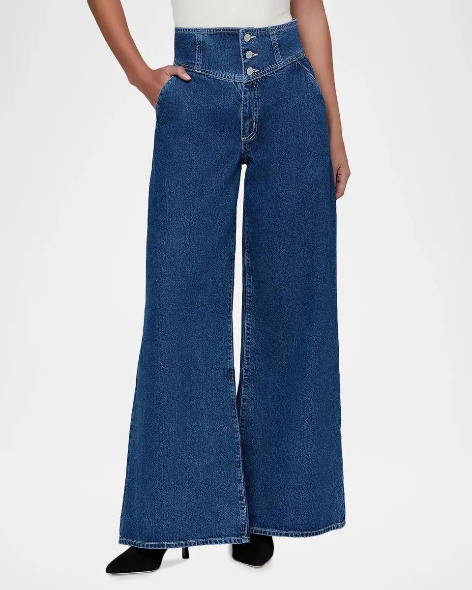 L'Agence Sonja Corseted Wide-Leg Jeans | Thumbnail 4 L'Agence Sonja Corseted Wide-Leg Jeans | Thumbnail 4