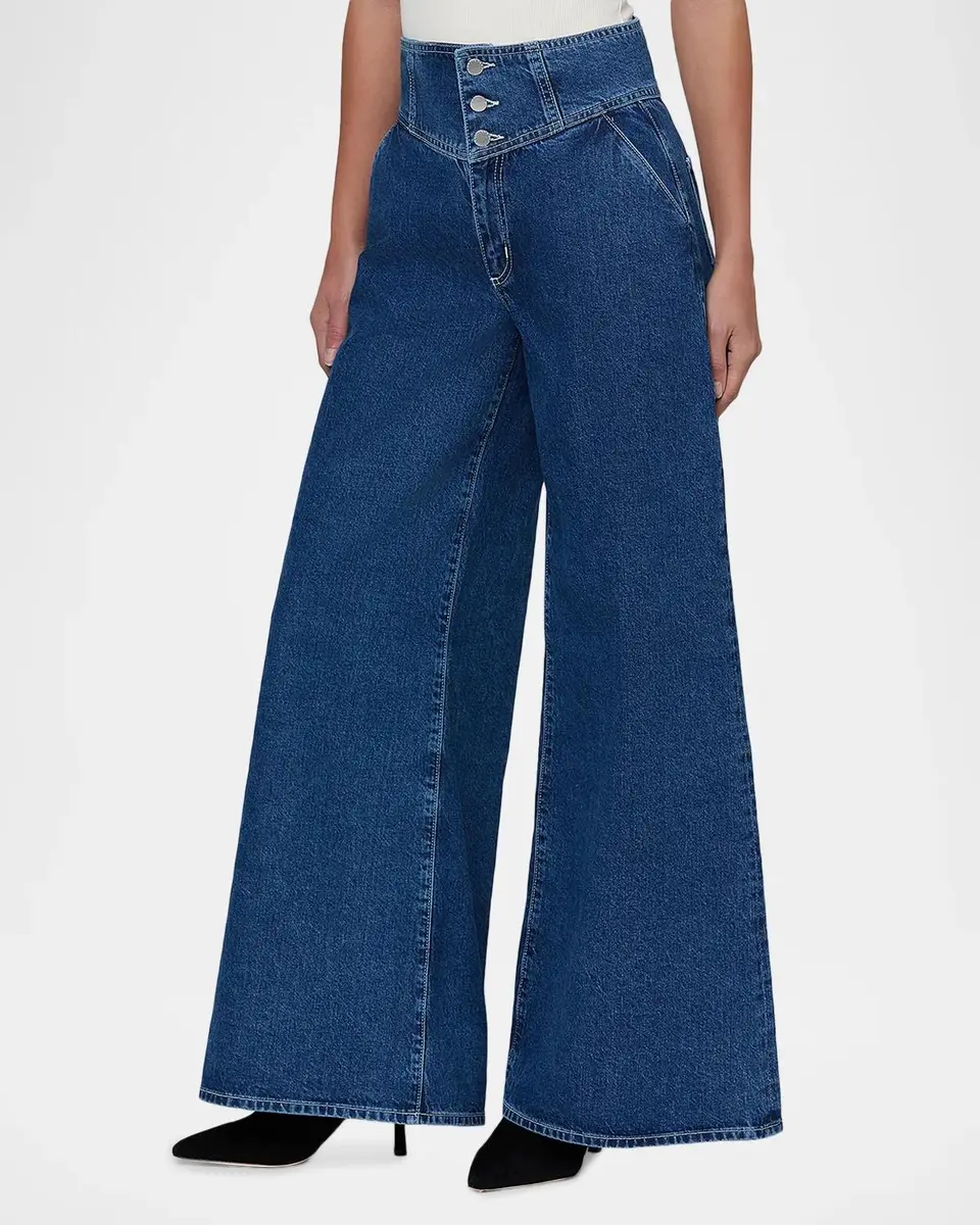 L'Agence Sonja Corseted Wide-Leg Jeans | Thumbnail 5 L'Agence Sonja Corseted Wide-Leg Jeans | Thumbnail 5