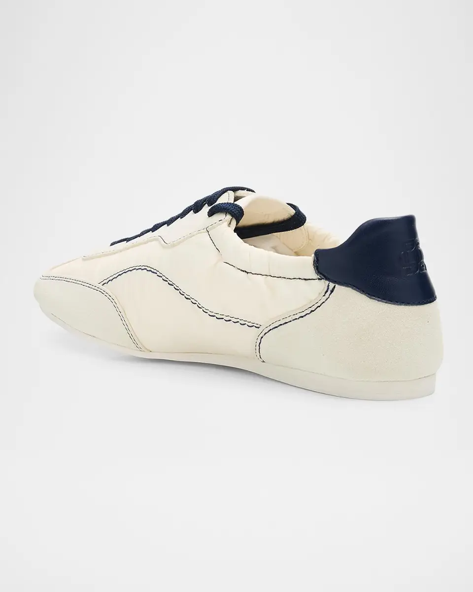 Simkhai Georgie Nylon and Suede Low-Top Sneakers | Thumbnail 4