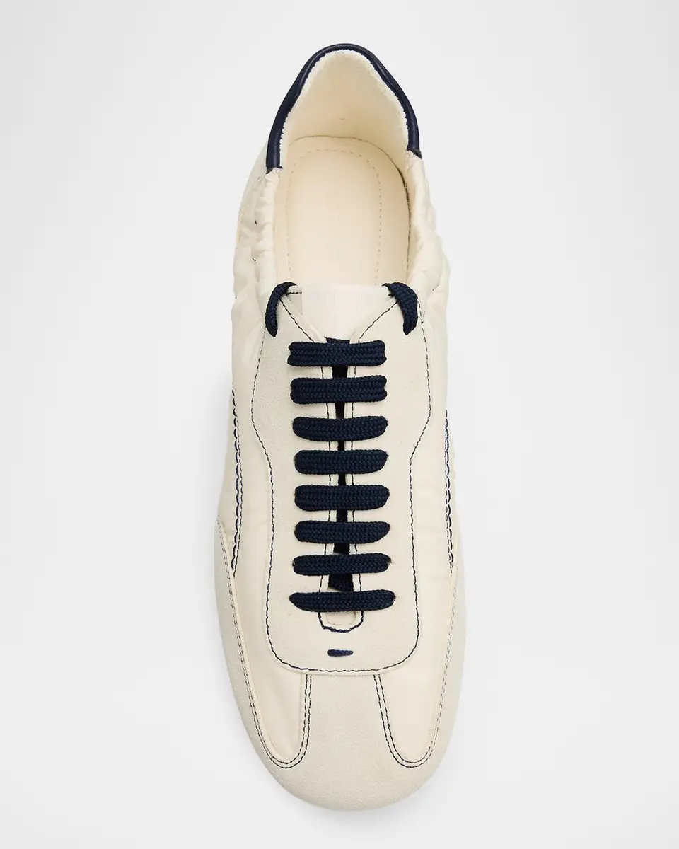 Simkhai Georgie Nylon and Suede Low-Top Sneakers | Thumbnail 6