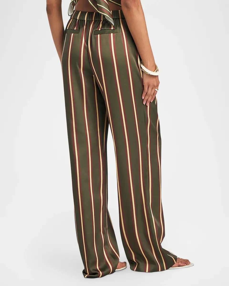SEROYA Marlowe Striped Satin Pants | Thumbnail 3