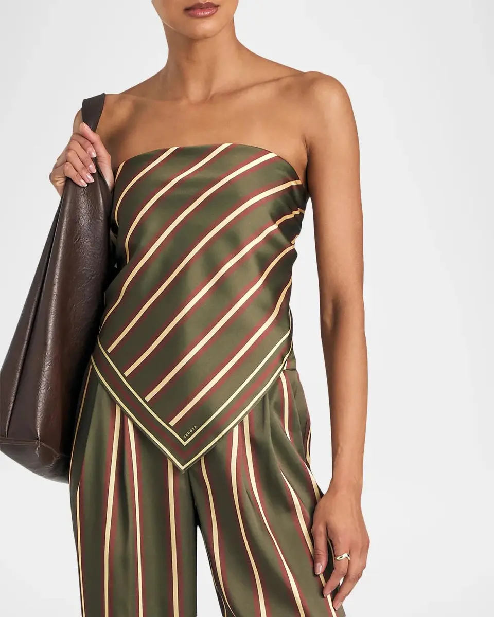 SEROYA Marlowe Striped Satin Pants | Thumbnail 6