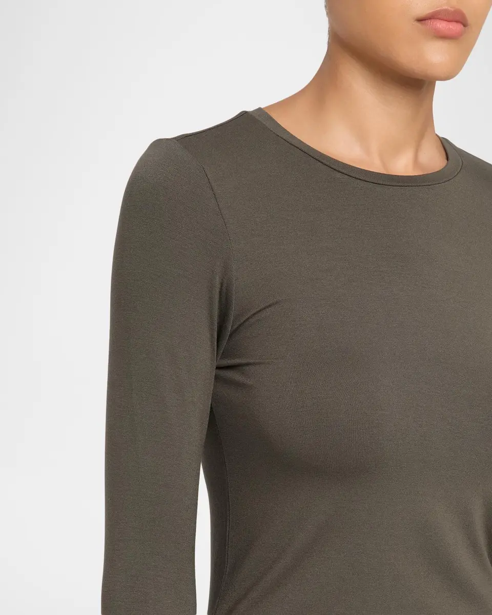 MAJESTIC FILATURES Soft Touch Flat-Edge Long-Sleeve Crewneck Top | Thumbnail 5 MAJESTIC FILATURES Soft Touch Flat-Edge Long-Sleeve Crewneck Top | Thumbnail 5