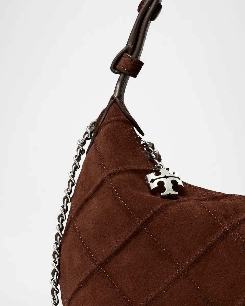 Tory Burch Fleming Quilted Suede Pochette | Thumbnail 6 Tory Burch Fleming Quilted Suede Pochette | Thumbnail 6