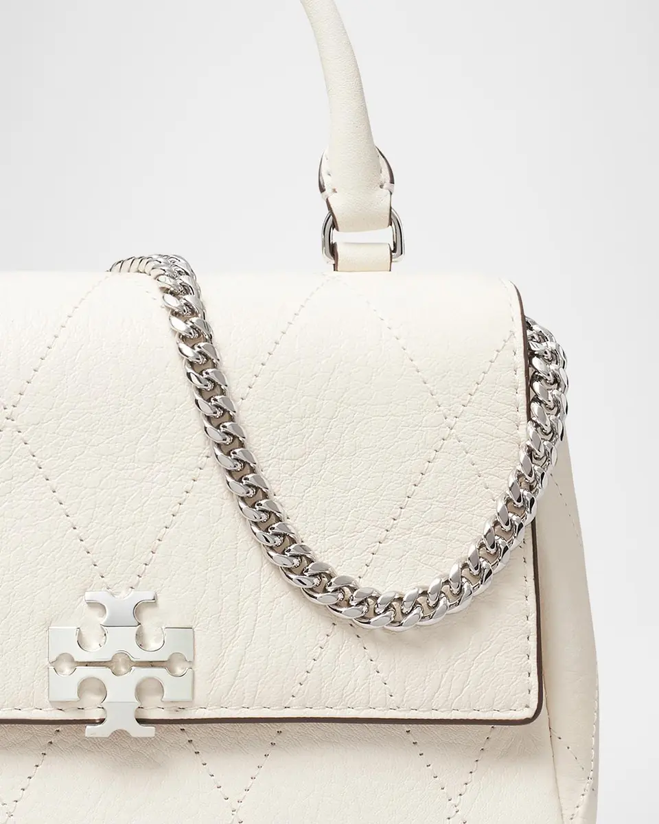 Tory Burch Charlie Mini Quilted Pebbled Leather Top-Handle Bag | Thumbnail 4 Tory Burch Charlie Mini Quilted Pebbled Leather Top-Handle Bag | Thumbnail 4