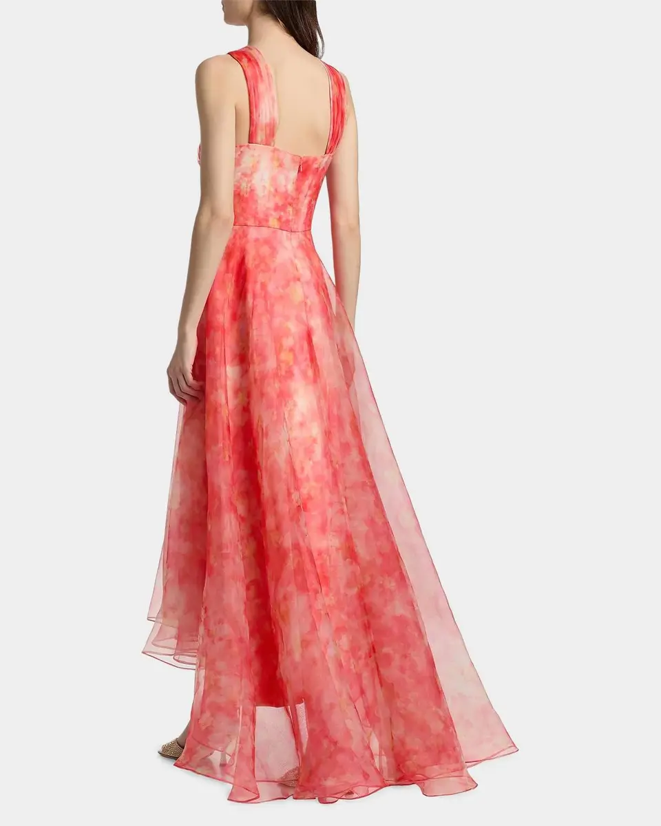 THEIA Athena High-Low Organza Halter Gown | Thumbnail 3 THEIA Athena High-Low Organza Halter Gown | Thumbnail 3