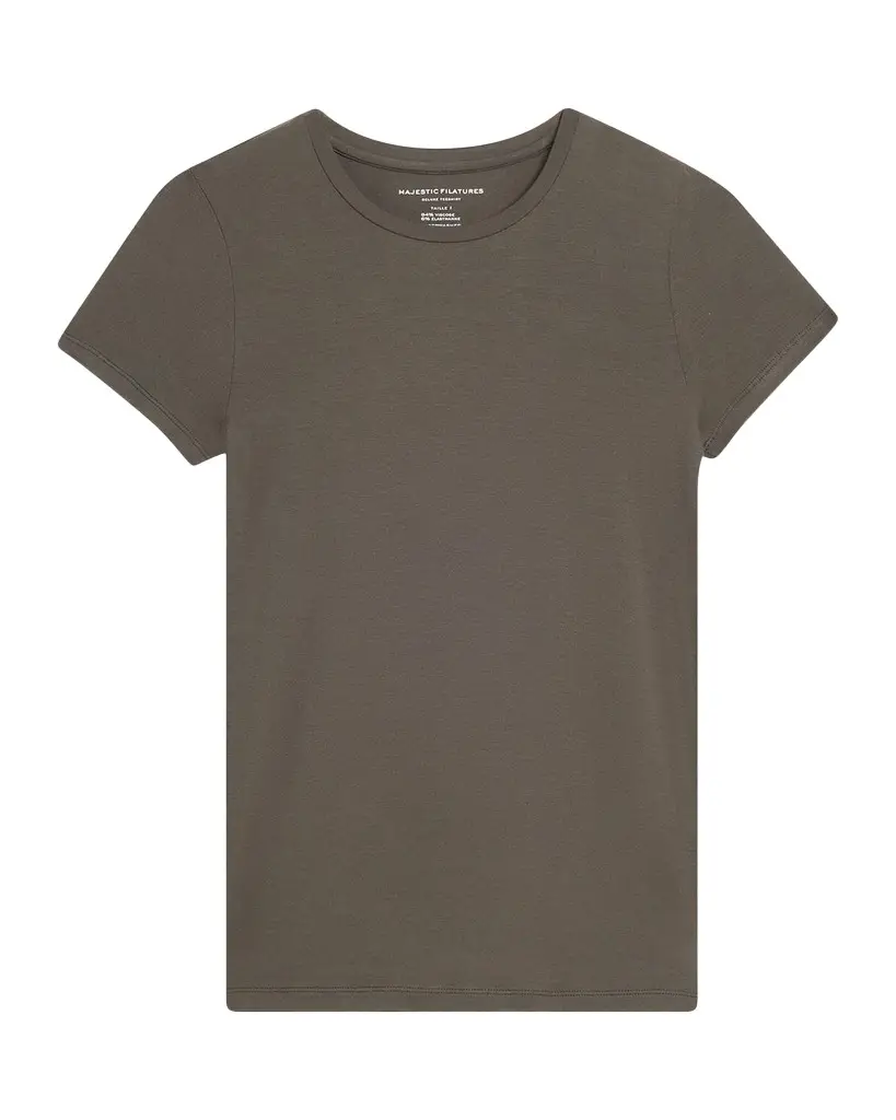 MAJESTIC FILATURES Soft Touch Short-Sleeve Crewneck T-Shirt