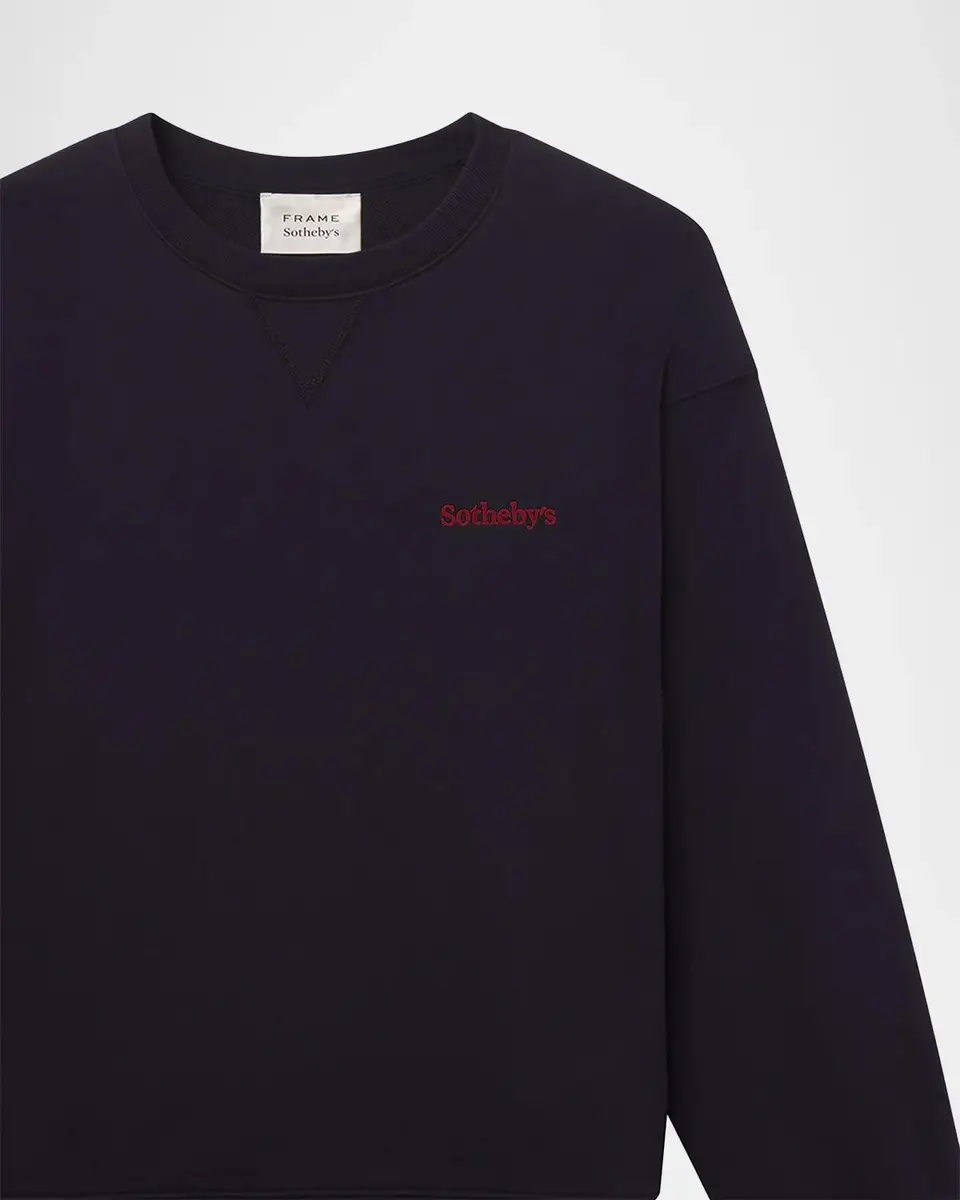 Frame x Sotheby's Cotton Crewneck Sweatshirt | Thumbnail 2 Frame x Sotheby's Cotton Crewneck Sweatshirt | Thumbnail 2