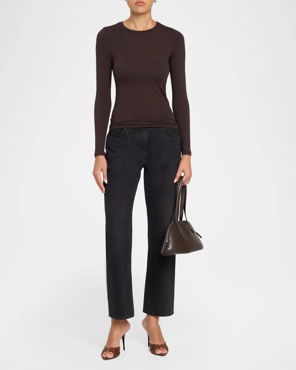 MAJESTIC FILATURES Soft Touch Flat-Edge Long-Sleeve Crewneck Top | Thumbnail 2 MAJESTIC FILATURES Soft Touch Flat-Edge Long-Sleeve Crewneck Top | Thumbnail 2