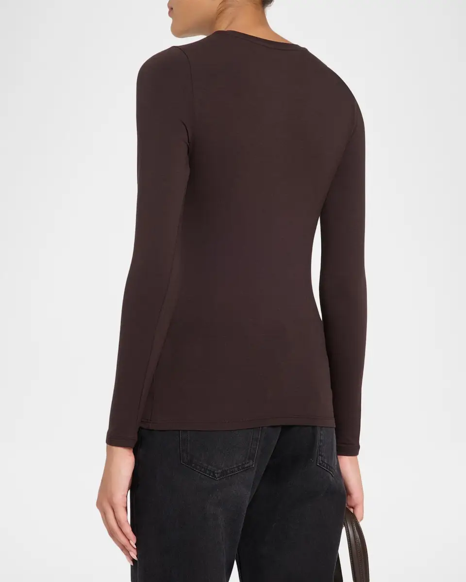 MAJESTIC FILATURES Soft Touch Flat-Edge Long-Sleeve Crewneck Top | Thumbnail 3 MAJESTIC FILATURES Soft Touch Flat-Edge Long-Sleeve Crewneck Top | Thumbnail 3