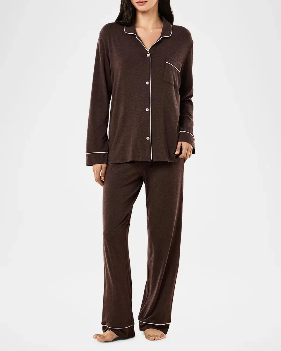 Papinelle Kate Soft Modal Long Pajama Set | Thumbnail 2 Papinelle Kate Soft Modal Long Pajama Set | Thumbnail 2