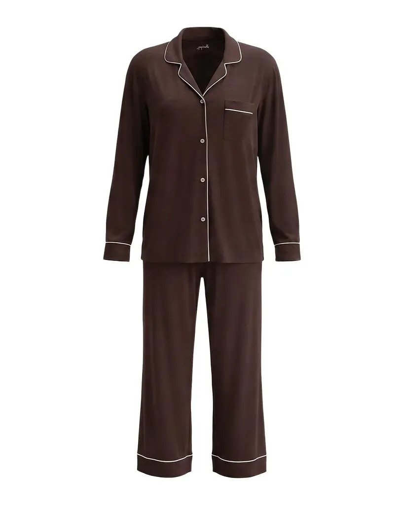 Papinelle Kate Soft Modal Long Pajama Set | Image 1 Papinelle Kate Soft Modal Long Pajama Set | Image 1