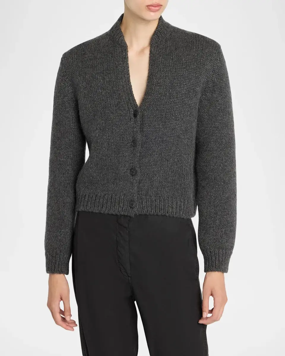 The Row Poynta Cashmere V-Neck Cardigan | Thumbnail 4 The Row Poynta Cashmere V-Neck Cardigan | Thumbnail 4