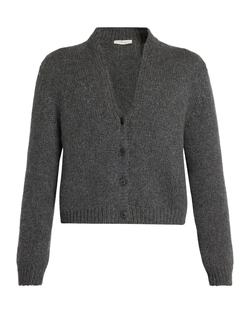 The Row Poynta Cashmere V-Neck Cardigan | Image 1 The Row Poynta Cashmere V-Neck Cardigan | Image 1