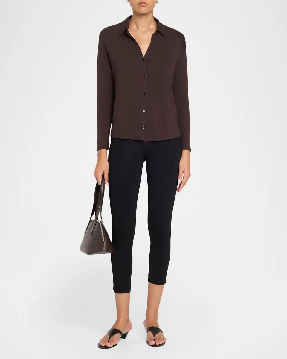 MAJESTIC FILATURES Soft Touch Button-Front Shirt | Thumbnail 2
