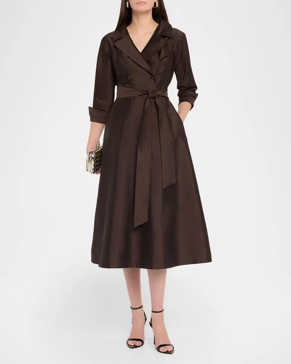 Rickie Freeman for Teri Jon Taffeta Shirtwaist Gown | Thumbnail 2 Rickie Freeman for Teri Jon Taffeta Shirtwaist Gown | Thumbnail 2