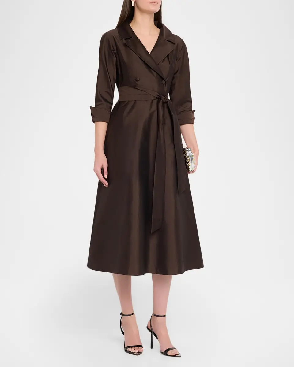 Rickie Freeman for Teri Jon Taffeta Shirtwaist Gown | Thumbnail 4 Rickie Freeman for Teri Jon Taffeta Shirtwaist Gown | Thumbnail 4