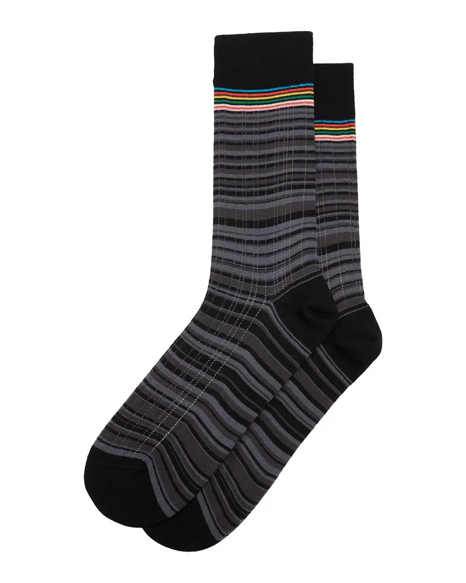 Paul Smith Men's Maury Signature Stripe Mid-Calf Socks | Thumbnail 3
