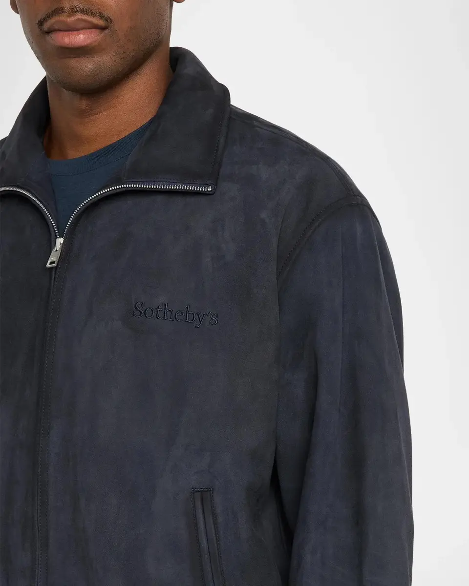 Frame Men's x Sotheby's Suede Full-Zip Bomber Jacket | Thumbnail 5