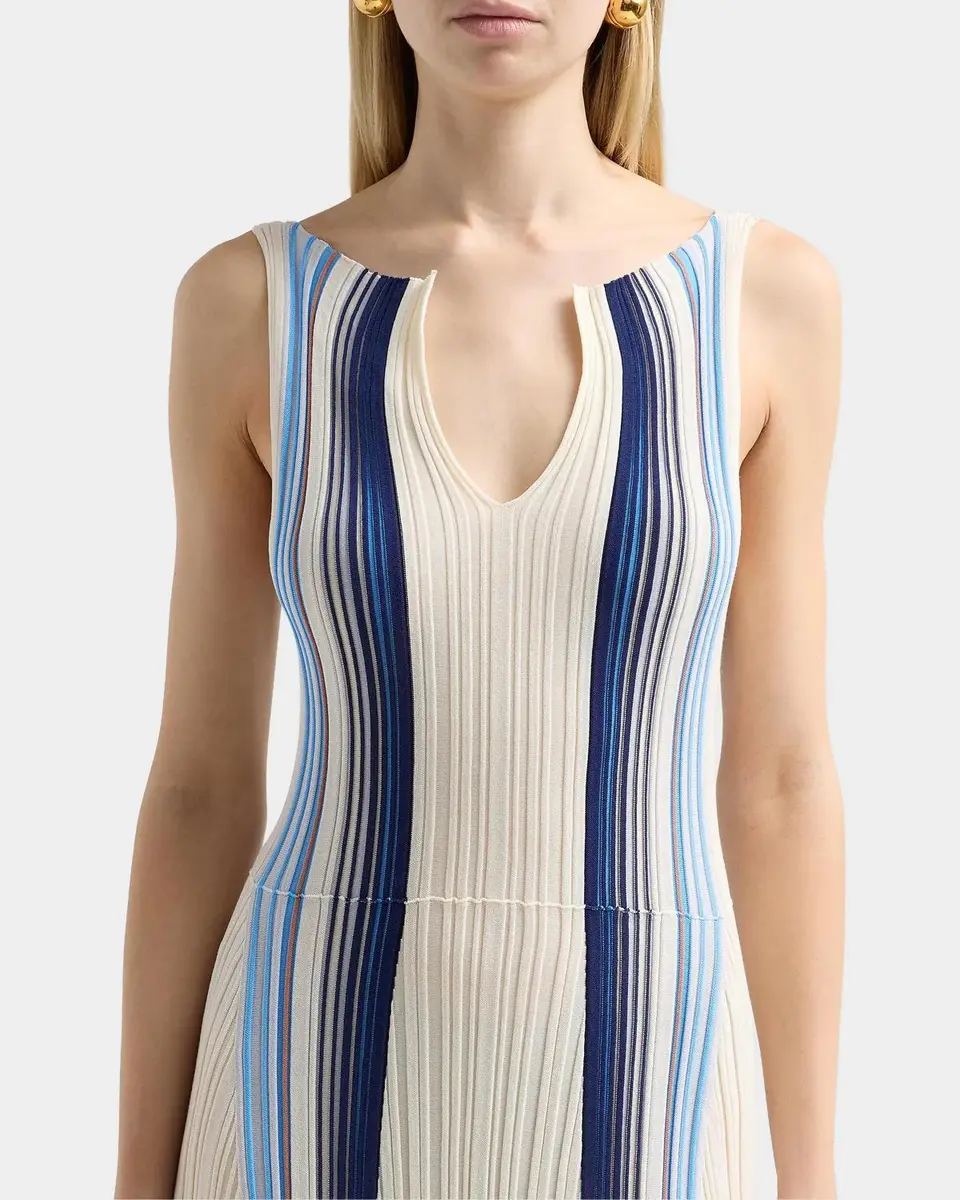 Theory Textured Stripe Midi Dress | Thumbnail 5 Theory Textured Stripe Midi Dress | Thumbnail 5