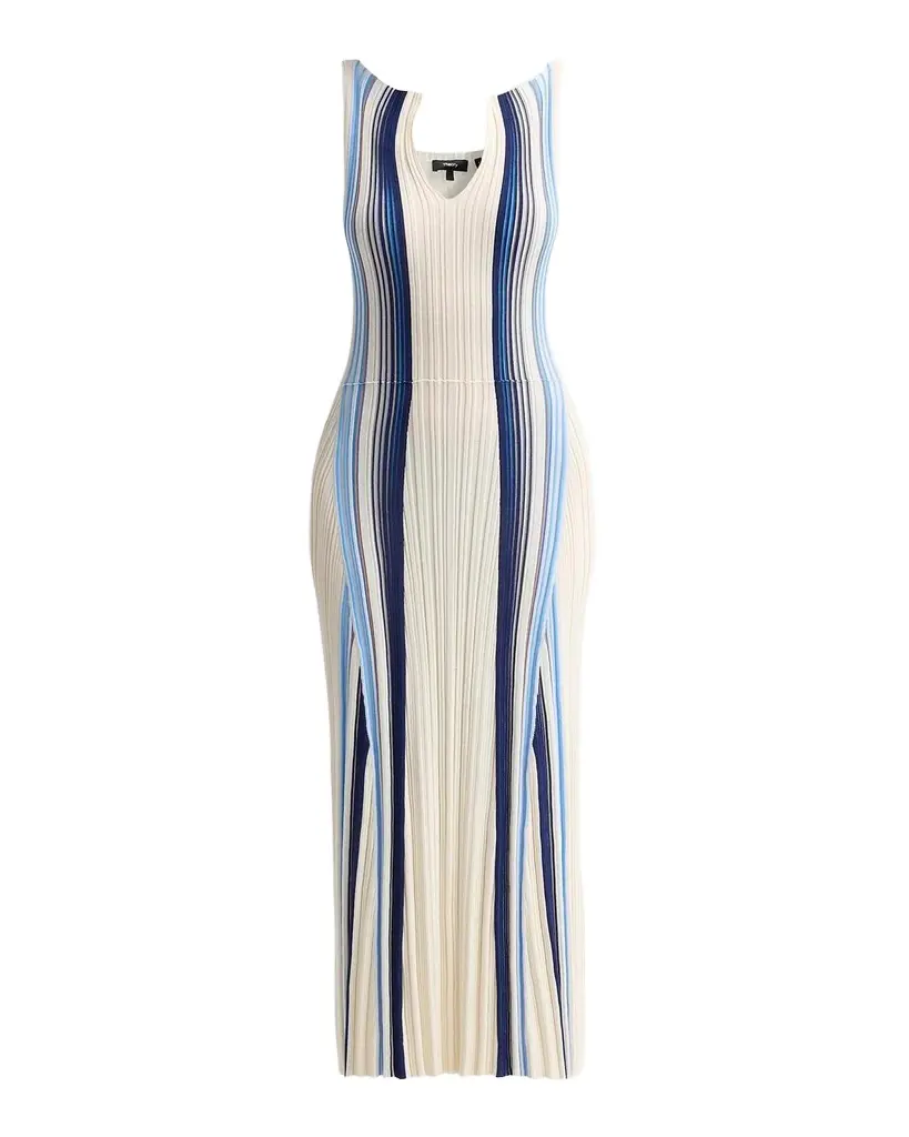 Theory Textured Stripe Midi Dress | Image 1 Theory Textured Stripe Midi Dress | Image 1