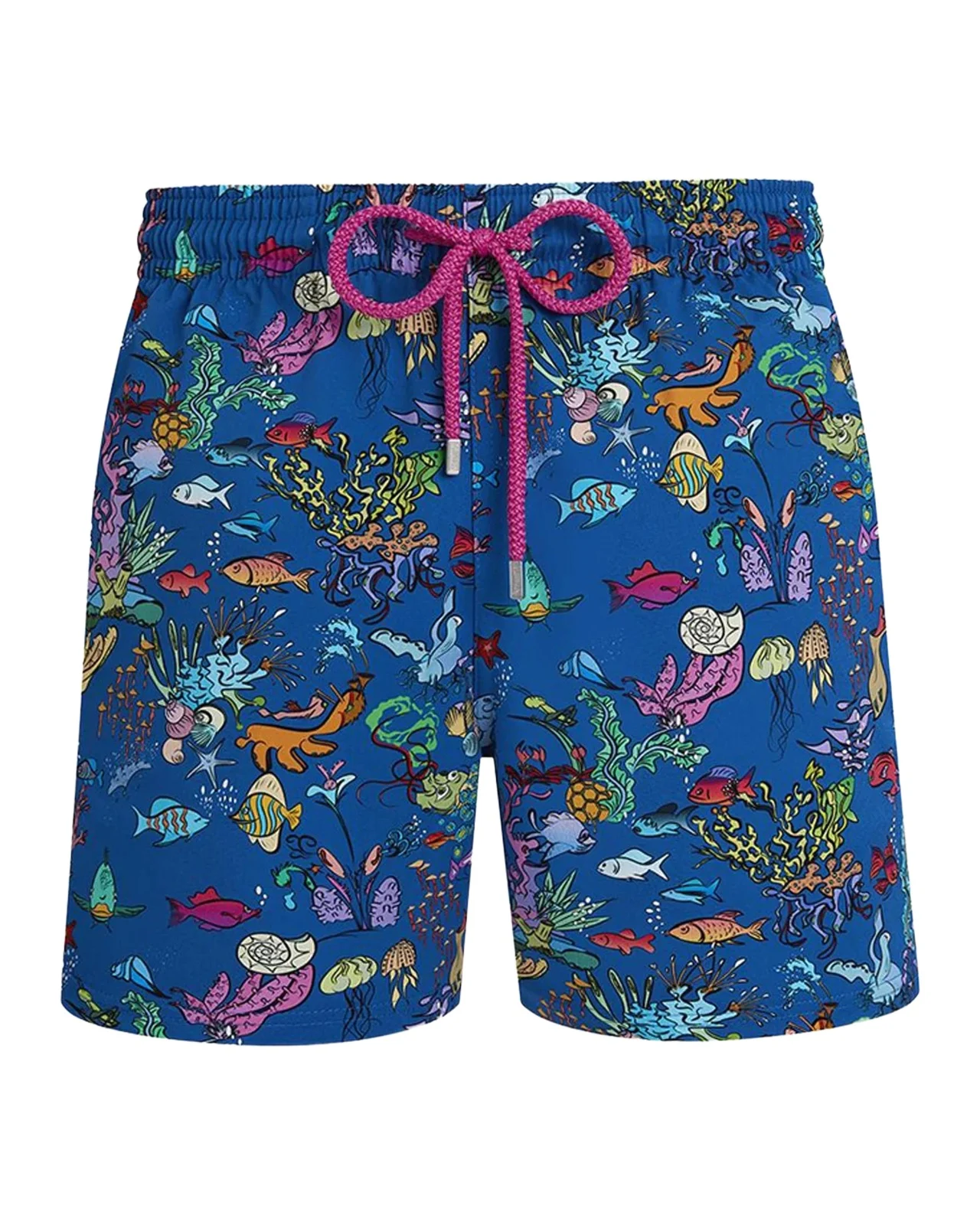 Men's Stretch Aquarium-Print Swim Trunks Men's Stretch Aquarium-Print Swim Trunks