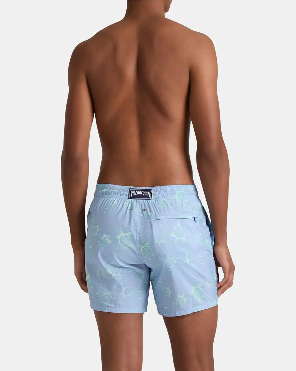 Vilebrequin Men's Bubbles and Turtles Packable Swim Trunks | Thumbnail 3