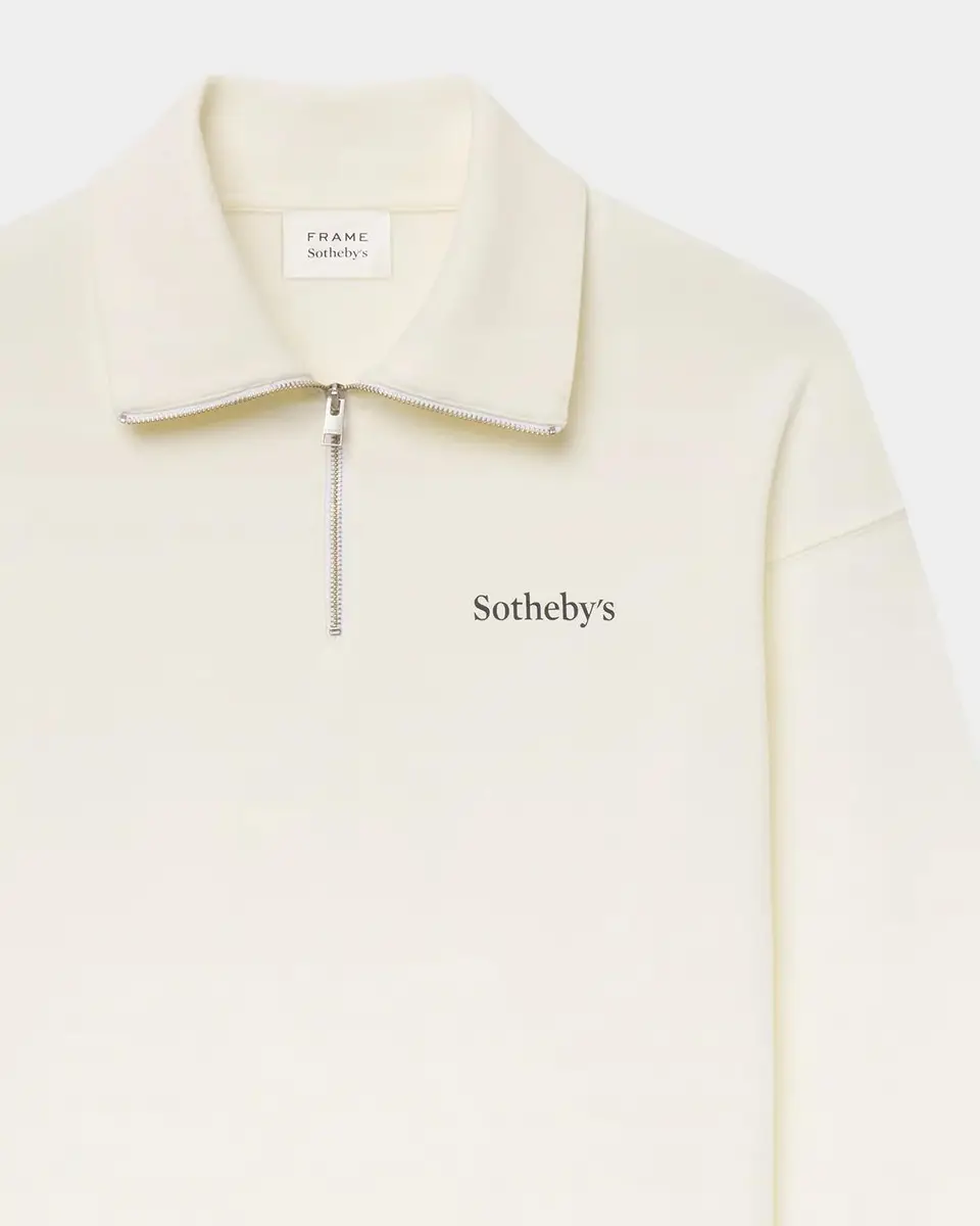 Frame Men's x Sotheby's Cotton Quarter-Zip Sweatshirt | Thumbnail 2 Frame Men's x Sotheby's Cotton Quarter-Zip Sweatshirt | Thumbnail 2