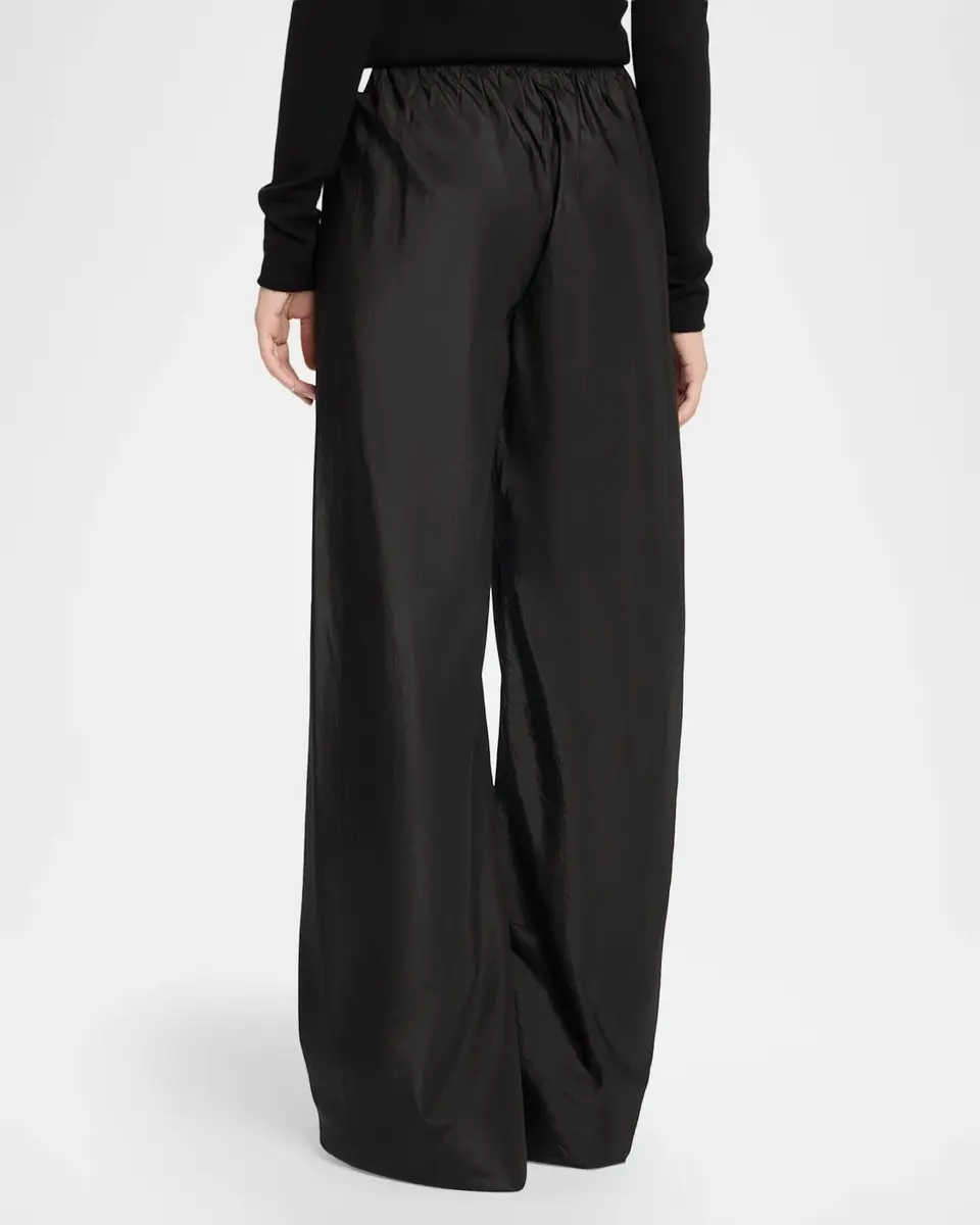 The Row Gala Silk Taffeta Wide-Leg Pull-On Pants | Thumbnail 3 The Row Gala Silk Taffeta Wide-Leg Pull-On Pants | Thumbnail 3
