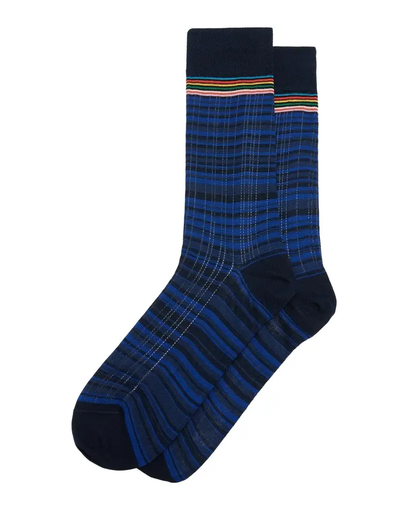 Paul Smith Men's Maury Signature Stripe Mid-Calf Socks | Image 1 Paul Smith Men's Maury Signature Stripe Mid-Calf Socks | Image 1