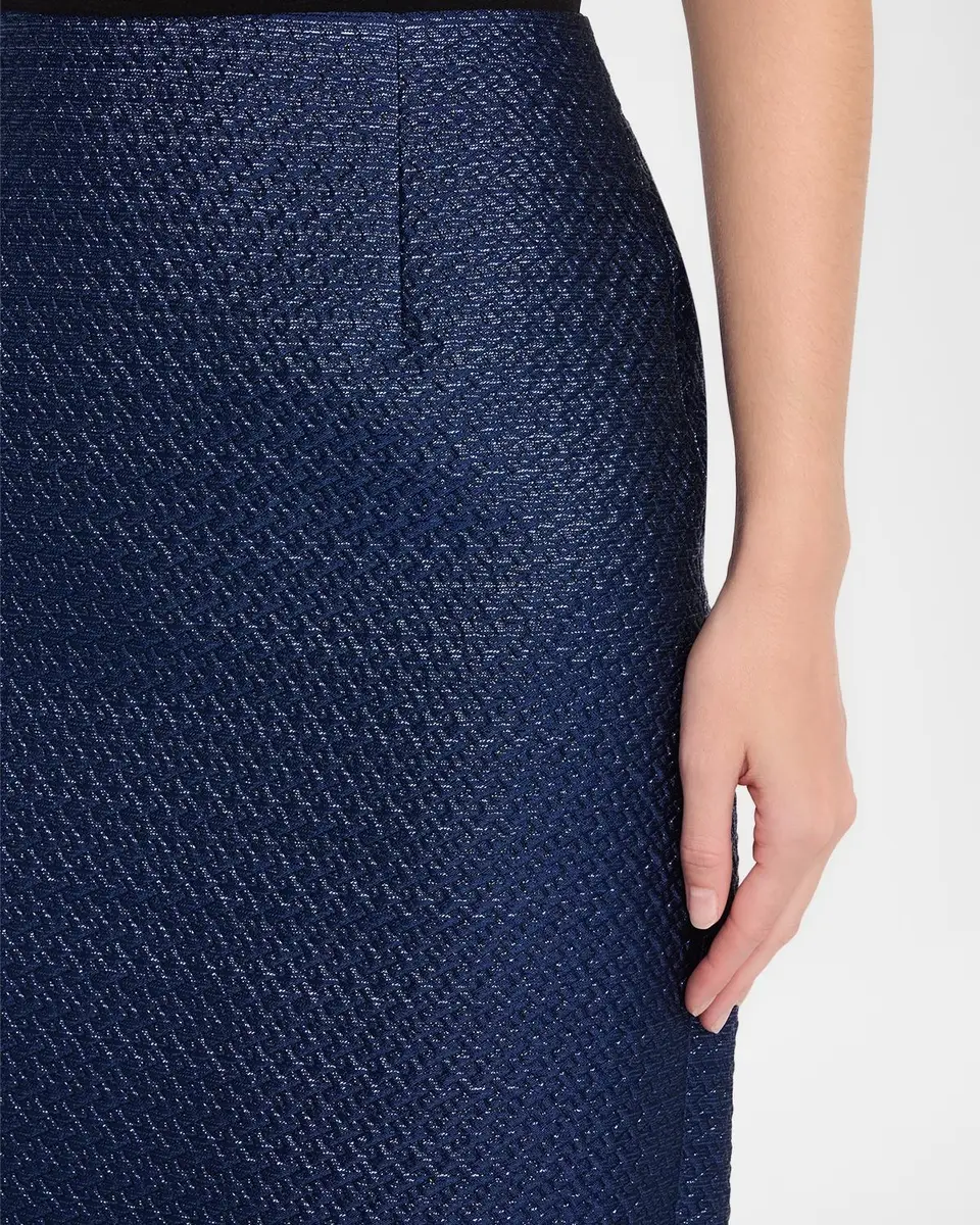 Rickie Freeman for Teri Jon Metallic Basketweave Jacquard Pencil Skirt | Thumbnail 5 Rickie Freeman for Teri Jon Metallic Basketweave Jacquard Pencil Skirt | Thumbnail 5
