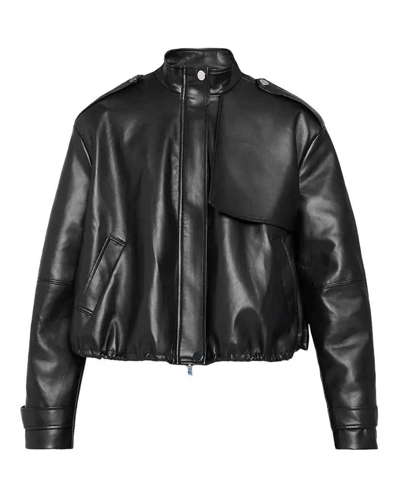 Toccin Alyssa Stand-Collar Faux Leather Jacket | Image 1 Toccin Alyssa Stand-Collar Faux Leather Jacket | Image 1