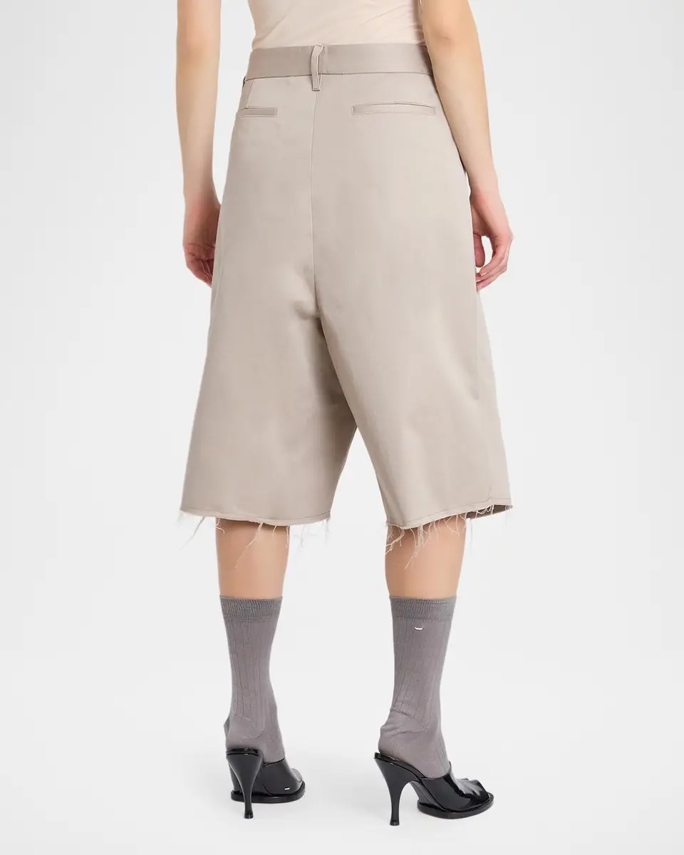 MM6 MAISON MARGIELA Cotton Wrap Culotte Shorts | Thumbnail 3