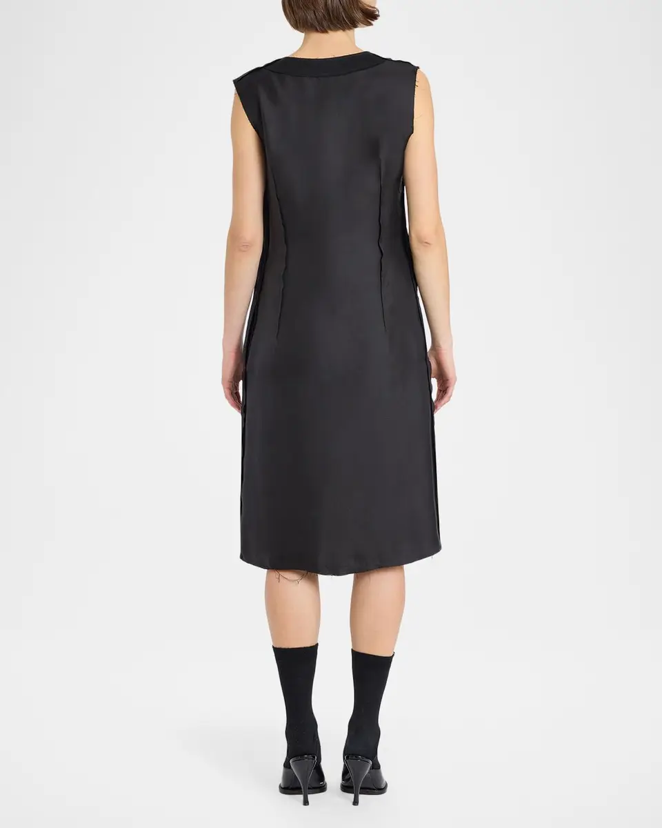 Maison Margiela Sleeveless Silk Midi Dress | Thumbnail 3 Maison Margiela Sleeveless Silk Midi Dress | Thumbnail 3