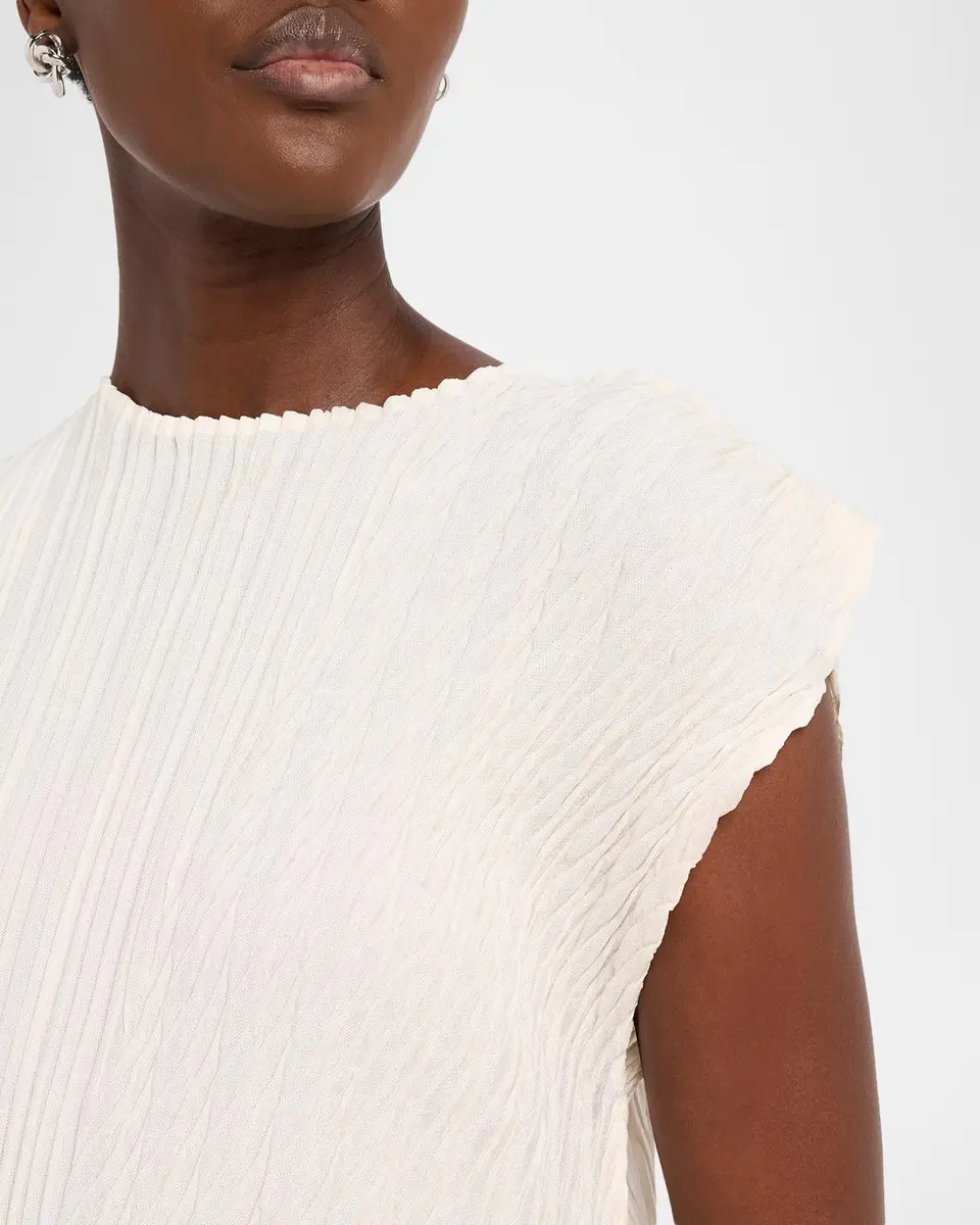 Issey Miyake Unfurling Pleats Sleeveless Asymmetric Top | Thumbnail 5 Issey Miyake Unfurling Pleats Sleeveless Asymmetric Top | Thumbnail 5