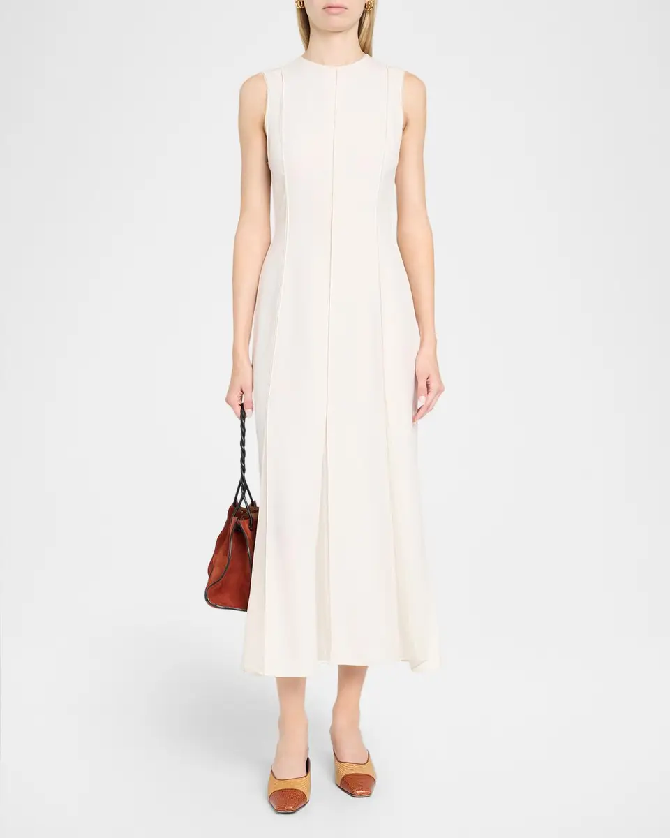 Ulla Johnson Laure Chiffon Sleeveless Midi Dress | Thumbnail 2 Ulla Johnson Laure Chiffon Sleeveless Midi Dress | Thumbnail 2