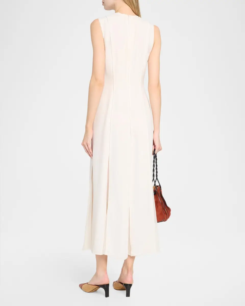 Ulla Johnson Laure Chiffon Sleeveless Midi Dress | Thumbnail 3 Ulla Johnson Laure Chiffon Sleeveless Midi Dress | Thumbnail 3
