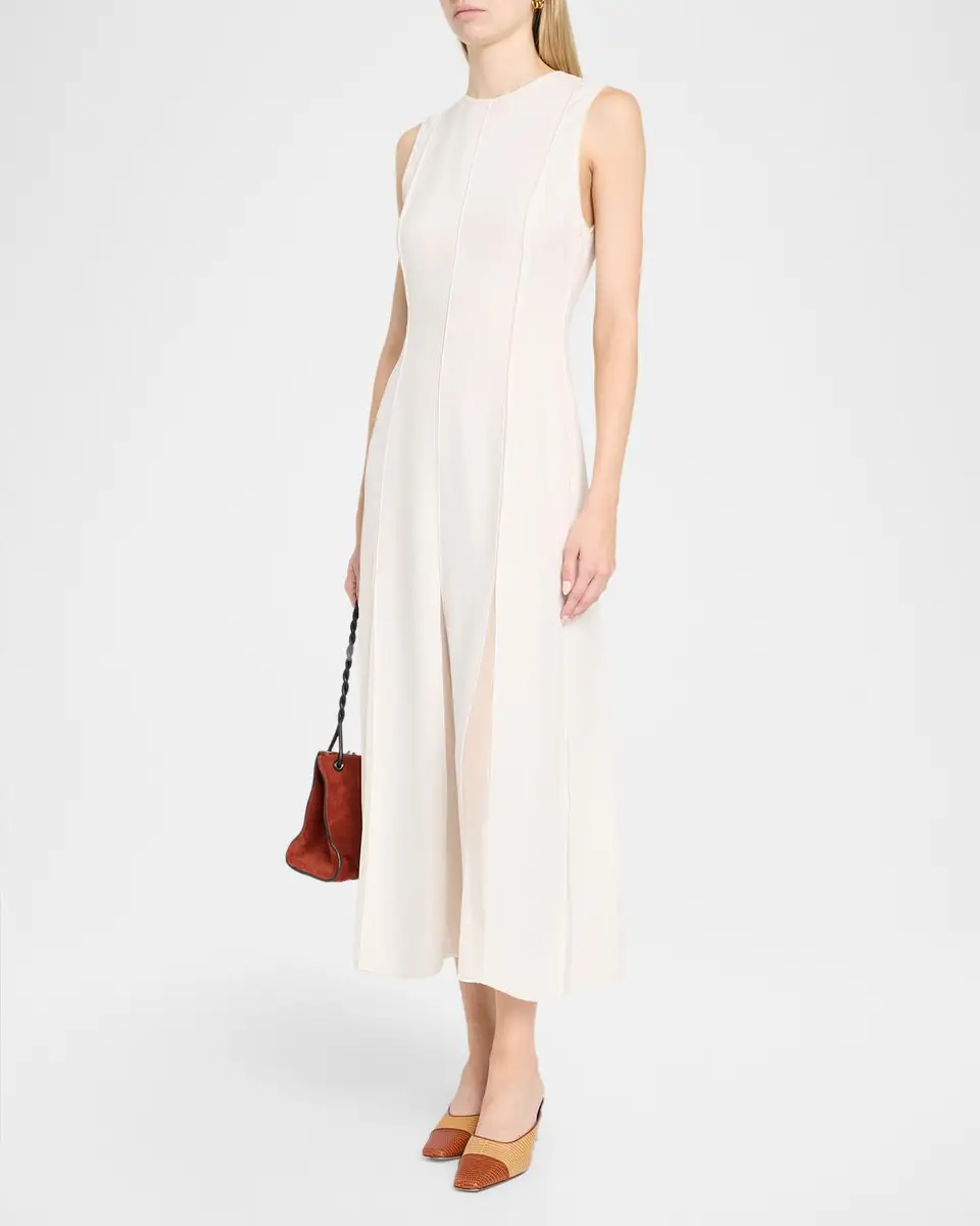 Ulla Johnson Laure Chiffon Sleeveless Midi Dress | Thumbnail 4 Ulla Johnson Laure Chiffon Sleeveless Midi Dress | Thumbnail 4