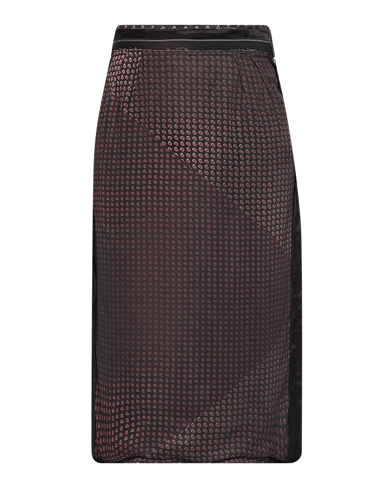 Maison Margiela Paisley Print Midi Pencil Skirt