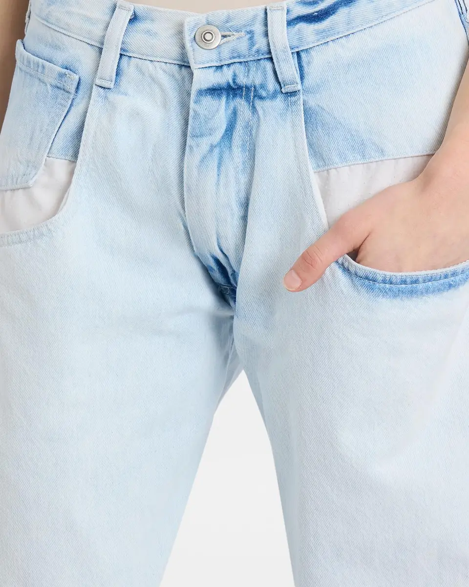 MM6 MAISON MARGIELA Bleached Denim Wide-Leg Jeans | Thumbnail 5 MM6 MAISON MARGIELA Bleached Denim Wide-Leg Jeans | Thumbnail 5