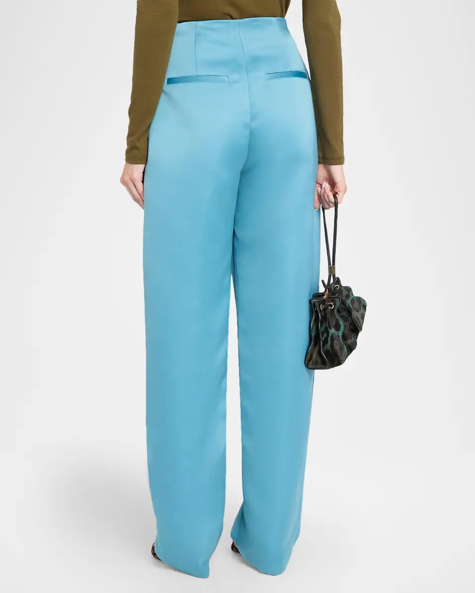 Ulla Johnson Edlyn Satin Wide-Leg Pants | Thumbnail 3