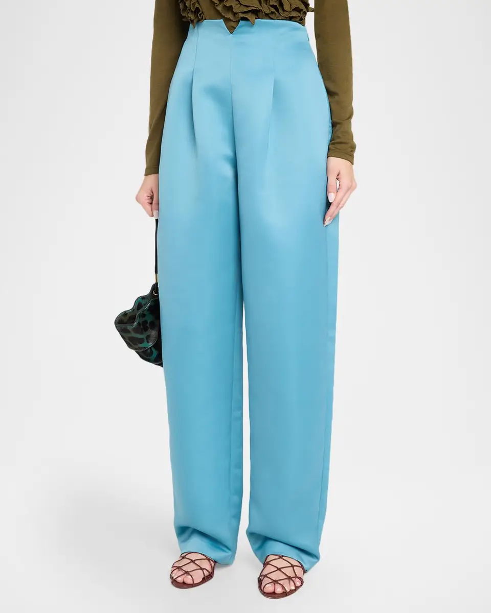Ulla Johnson Edlyn Satin Wide-Leg Pants | Thumbnail 4