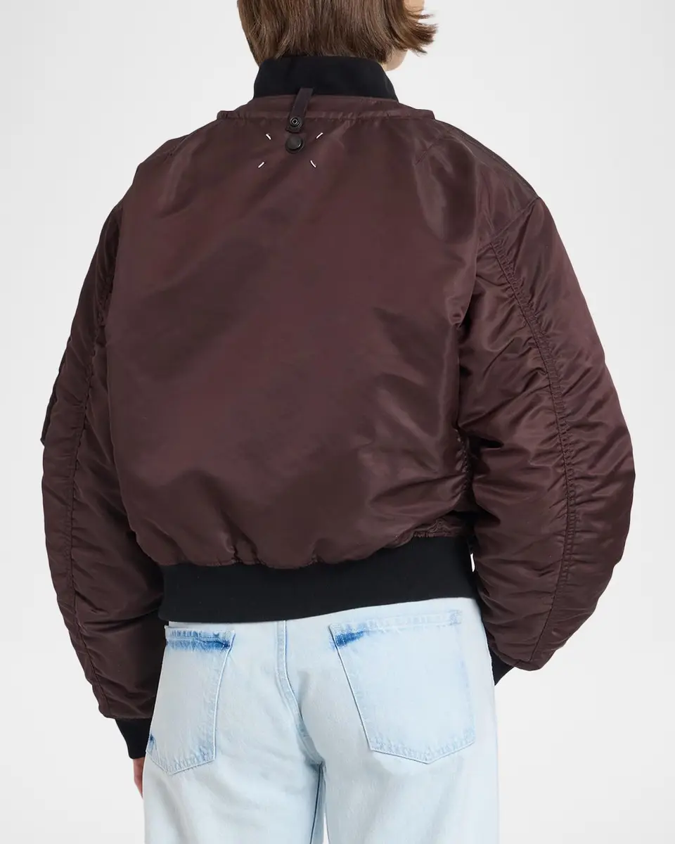 MM6 MAISON MARGIELA Reversible Bomber Jacket | Thumbnail 3 MM6 MAISON MARGIELA Reversible Bomber Jacket | Thumbnail 3