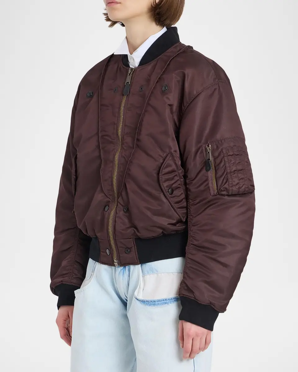 MM6 MAISON MARGIELA Reversible Bomber Jacket | Thumbnail 6 MM6 MAISON MARGIELA Reversible Bomber Jacket | Thumbnail 6