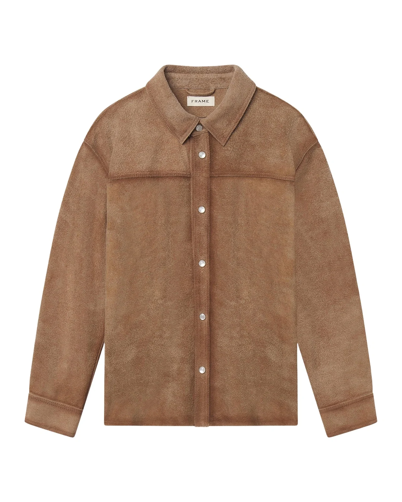 Frame Men's Suede Snap-Front Shirt Jacket
