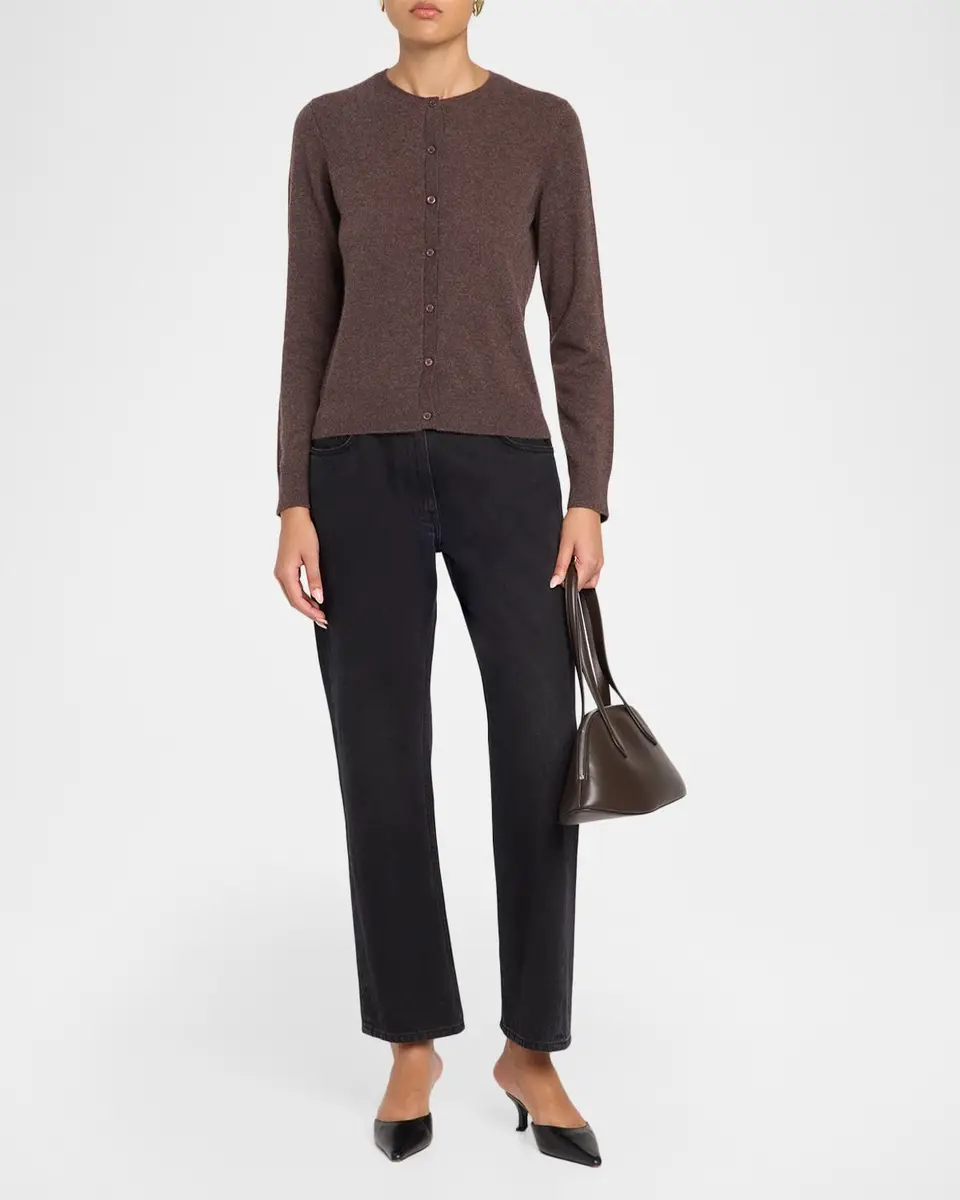 MAJESTIC FILATURES Cashmere Button-Front Crewneck Cardigan | Thumbnail 2