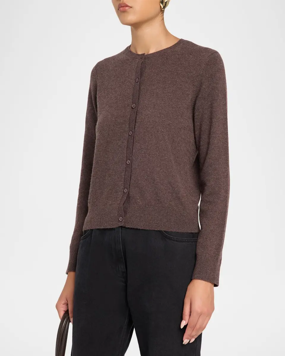 MAJESTIC FILATURES Cashmere Button-Front Crewneck Cardigan | Thumbnail 4