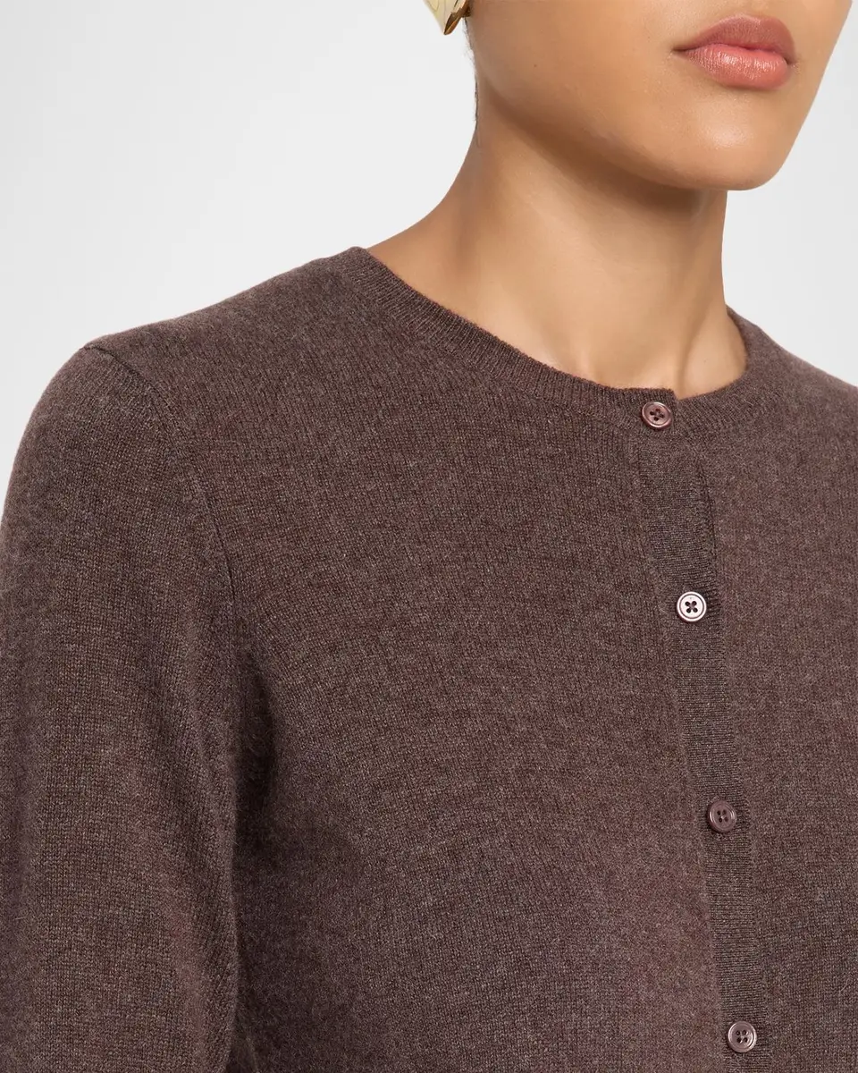 MAJESTIC FILATURES Cashmere Button-Front Crewneck Cardigan | Thumbnail 5